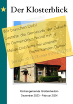 Klosterblick Dezember 2023 bis Januar 2024